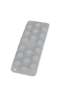 Moule en silicone gris à quinze cavités rondes