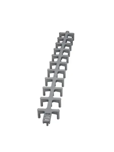 Entretoise en plastique pour construction béton.