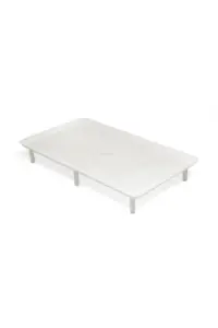 Plateau en plastique blanc avec pieds